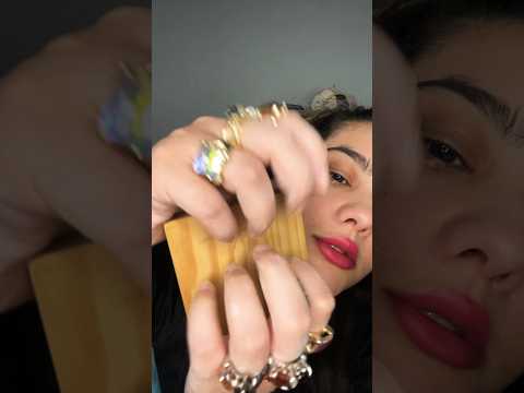 asmr tapping and chewing gum