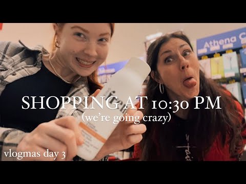 late night shopping !! - sunday vlog:) | vlogmas day 3