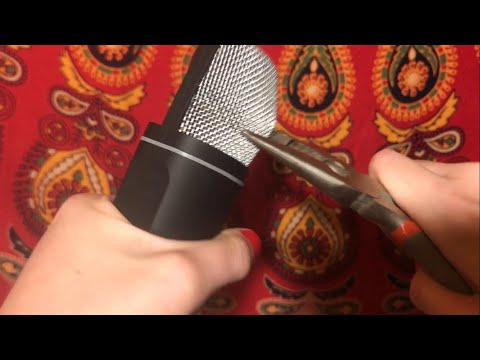 ASMR LOOKING WHATS INSIDE A MICROPHONE