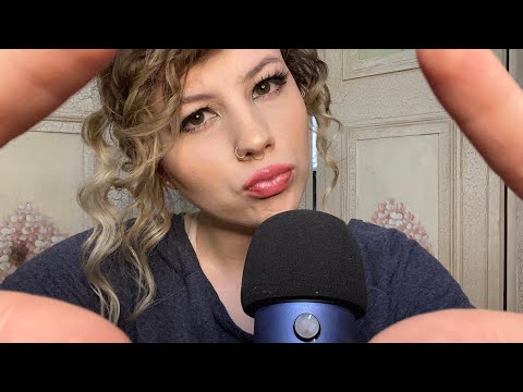 ASMR Helping You Sleep (Plucking, hand movements, mouth sounds) 💖