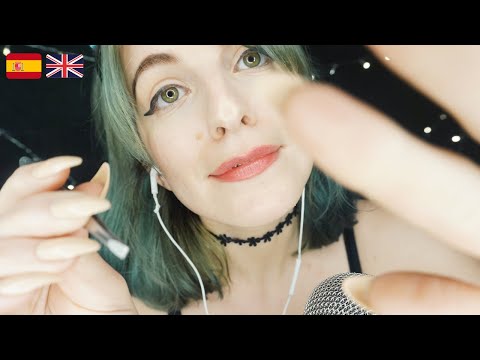 ASMR Face touching and hand movements triggers