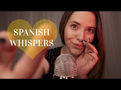 ASMR Ich versuche SPANISCH ZU FLÜSTERN 🤭 ( Close up Whispers und Personal Attention)