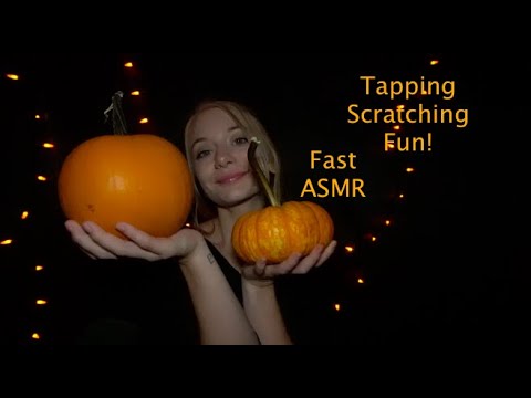 🎃fast and aggressive asmr with pumpkins!🎃