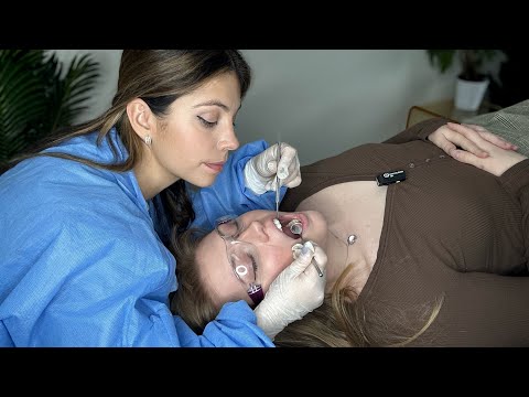 ASMR Dental Exam & Teeth Impressions, Real Person, Relaxing Teeth Checkup and Cleaning