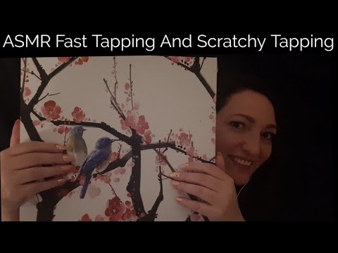 ASMR Tapping and Scratchy Tapping On A Canvas