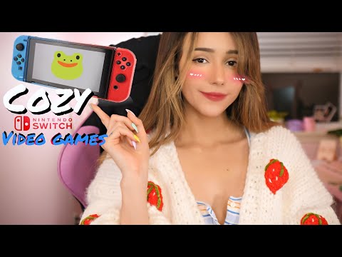 ASMR - Top 10 COZIEST Nintendo Switch Video Games (fully whispered🍓)