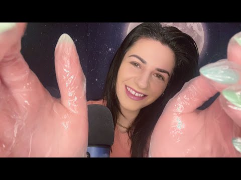 ASMR | Latex Gloves & Tattoo Oil ~Super Relaxing Hand Movements~