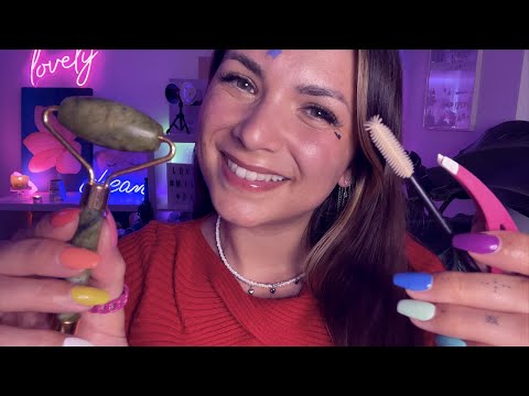 ASMR Beauty Spa in Bed for Sleep - Personal Attention, Layered Sounds, German/Deutsch RP