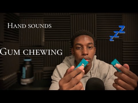 [ASMR] Gum chewing// constant hand sounds