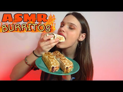 ASMR Mexican Food🔥 CHESSY BURRITOS Mukbang Eating Sounds 🌯 АСМР ИТИНГ БУРРИТО МУКБАНГ
