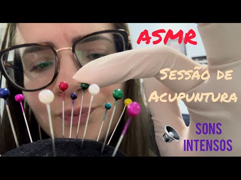 ASMR Caseiro - Fazendo acupuntura em você (sons intensos)