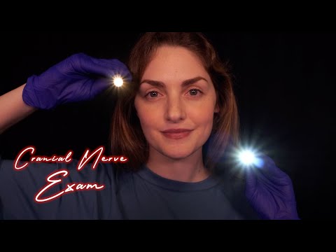 ASMR Doctor | Cranial Nerve Exam in Low Light