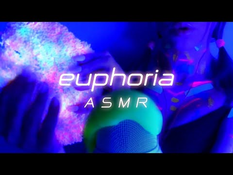 ASMR 💙 Glow in the dark foam + slime with your girlfriend