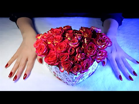 Roses are Red 🌹 ASMR 🌹 Custom Bouquet Making ~ Crinkles, Tapping, Cutting ~