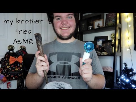 ASMR | Brother Does ASMR For His 16th Birthday! 🎂🎊 tapping, scratching, water globes, etc