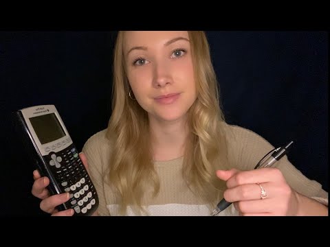 ASMR Study With Me Roleplay | Soft Spoken (Writing, Typing, Calculating)