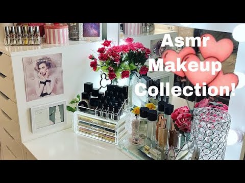 Asmr | Makeup Collection & Vanity Tour | Whispering