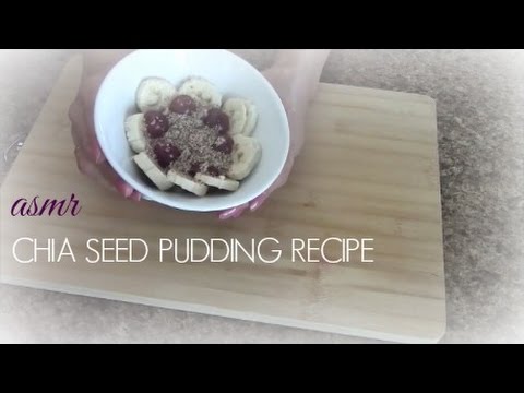 ASMR~CHIA SEED PUDDING RECIPE👂 Whispering, Crinkling & Soft Sounds👂
