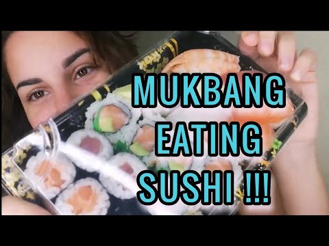 MUKBANG EATING SUSHI - ASMR
