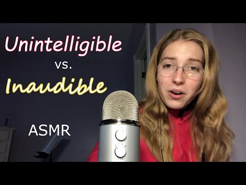 The difference between inaudible and unintelligible whispering