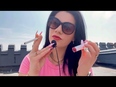 ASMR | Lipstick & Lip Gloss Collection 💋 (Smoking, Mouth Sounds & Whispering)