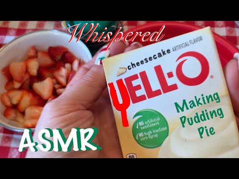 ASMR Strawberry pudding cheesecake? 🤷🏻‍♀️ (Whispered) Experimenting can be fun.