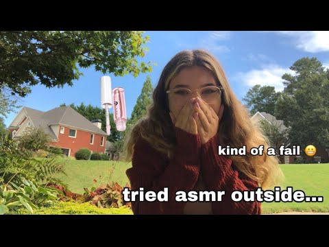 ASMR// I Tried ASMR Outside...