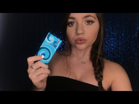 ASMR MOUTH SOUNDS+GUM+INAUDIBLE WHISPERS UP CLOSE