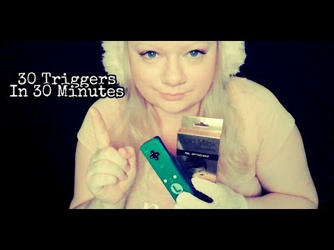 ASMR 🎧 30 Triggers In 30 Minutes Challange Tag (No Talking)