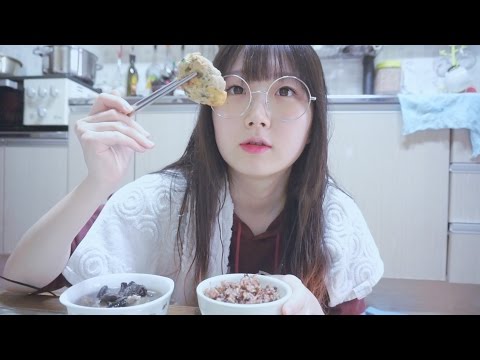 [한국어 ASMR , ASMR Korean] 동그랑땡과 산적 | 맛있는 할머니표 밥 먹기 Eating Sound