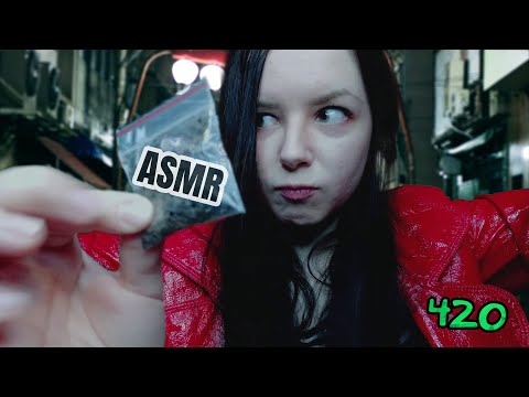 ILLEGAL TINGLES DEALER Role Play (420 special) with crinkle heaven and tapping sounds ASMR