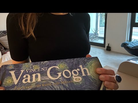ASMR Page Turning & Squeezing 🧑‍🎨 Vincent Van Gogh 🖼️