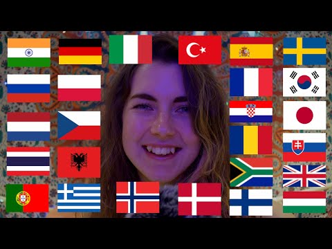 ASMR: 'You Are Amazing' in 26 Languages! With Hand Movements and Brain Massage on Fluffy Mic Cover