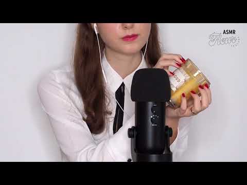 ASMR Tapping on glass candle jar | no talking