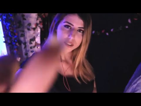 ASMR Face Touching & Hand Movements || Fast & Slow || Mouth Sounds And Trigger Words