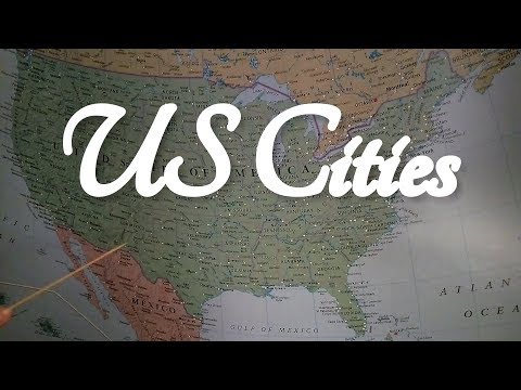 ASMR US Cities (On Map with Pointer)