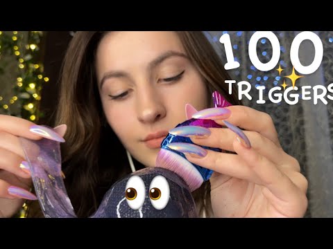 Asmr 100 triggers in ONE HOUR / Asmr to help you sleep #asmr #asmrsleep #asmrtriggers