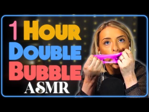 [ASMR] 1 Hour Gum Chewing | Chewing gum | Bubble gum !!