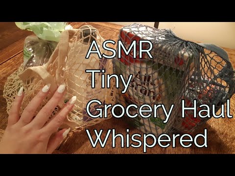 ASMR Tiny Grocery Haul(Whispered)