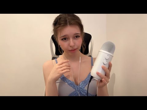 ASMR 🩷 Close-up Trigger Words Whispering With Mouth Sounds