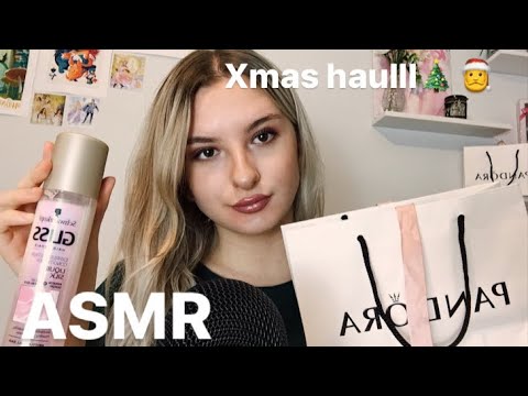 ASMR: what I got for Xmas haul!! (lots of tapping) 🎅🎄