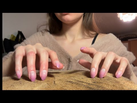 ASMR | Wood Sounds | Tapping + Brushing + Q-tip brushing | background souds for studying/working