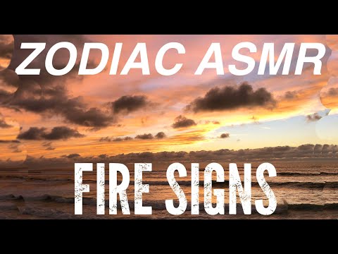 Zodiac ASMR - Fire Signs (whispering, lo-Fi, writing, tracing)