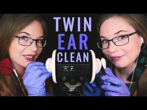 FINALLY! New TWIN Ear Cleaning ASMR - Metal Picks, Fluffs, Brushes, Sponges & Latex Gloves (INTENSE)
