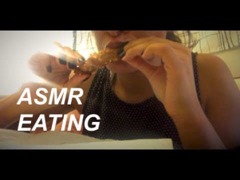 ASMR Mukbang Fried Chicken & Takoyaki Eating Sounds (iPhone Camera)