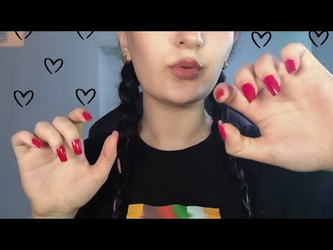 ASMR|unexpected mouth sound~relaxing hand movement & face touching✨😌