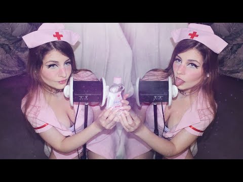 💉 ASMR Ear licking, Nurse roleplay, personal attention & care 💉
