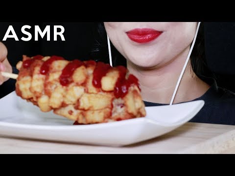 ASMR Potato Corn Dog 감자 핫도그 리얼사운드 먹방