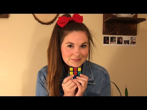 [ASMR] Solving a Rubik's Cube - gentle whispering, tapping
