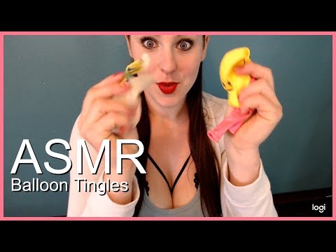 ASMR Blowing up balloons, with lots of whispers and Pops at the very end!
